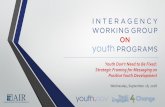 Youth Don’t Need to Be Fixed: Strategic Framing for ... · Youth Don’t Need to Be Fixed: Strategic Framing for Messaging on Positive Youth Development Wednesday, September 26,