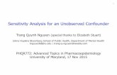 Sensitivity Analysis for an Unobserved Confounder€¦ · Sensitivity Analysis for an Unobserved Confounder Trang Quynh Nguyen (special thanks to Elizabeth Stuart) Johns Hopkins Bloomberg