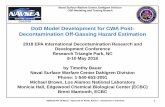 DoD Model Development for CWA Post- …...DoD Model Development for CWA Post-Decontamination Off-Gassing Hazard Estimation 2018 EPA International Decontamination Research and Development