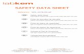 SAFETY DATA SHEET - labbox.com · Safety data sheet Chromogenic tryptone bile X-glucuronide (TBX) Agar BAC ISO-16649-2,3 Fiche de données de sécurité Gélose chromogène tryptone