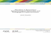 Pluralism in Economics: Epistemological Rationales and ... · Epistemological rationales and pedagogical implementation 2 Abstract This paper first presents a series of epistemological