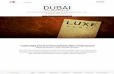Prestige Dubai - Citibank Malaysia · Prestige Dubai The cult pocket city guides and mobile apps for the busy, sophisticated traveler Citi presents LUXE City Guides In only 50 years