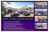 CAR WASH - OIL CHANGE - AUTO CENTER + REAL ESTATE · l 100% Hand Car Wash, Oil Change, Automotive Repair Center l Currently Auto Center is being leased. Continue leasing or operate