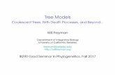 Tree Models - Coalescent Trees, Birth Death Processes, and ... · Diversiﬁcation rates through time Episodic Diversiﬁcation Process 0.0 0.5 1.0 1.5 rate 0 10 time time time 0