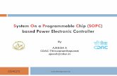 System On a Programmable Chip (SOPC) based Power ...nitc.ac.in/electrical/ipg/pegcres/presentations/9... · Power Stage PWM A/D Converters M Encoder AC Drive Control Board HDL Motor