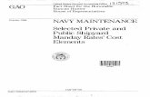NSIAD-87-20FS Navy Maintenance: Selected Private and Public … · public yard manday rates included all overhead costs and (2) a comparison of manday rates, which include these overhead