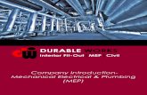 DURABLE WORKS Profile- MEP (1).pdf · ESNAAD. CONSULTANT ESNAAD DESIGN OFFICE. SERVICE A IR CO NDITIONING WORKS. The building comprised of Offices in a shed with a covered area of