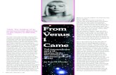 From Venus I Came - OMNEC ONEC€¦ · “From Venus I Came”. The manuscript of this book was already written in the late Sixties after an important encounter with a man named Paul