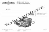 Operator’s Manual Manual del Operario fr Manuel de l’opérateur · NOTICE: This engine was shipped from Briggs & Stratton without oil. Before you start the engine, make sure you