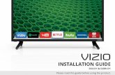 Important safety instructions - Vizio · TV and any heat source, such as a radiator, heater, oven, amplifier etc. Do not install your TV close to smoke. Operating your TV close to