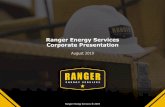 Ranger Energy Services Corporate Presentationinvestors.rangerenergy.com/~/media/Files/R/Ranger... · Primary operations include wireline (plug & perf and pump down) Well Testing,
