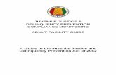 JUVENILE JUSTICE & DELINQUENCY PREVENTION COMPLIANCE ... · A Guide to the Juvenile Justice and Delinquency Prevention Act of 2002 Preparation and printing of this manual is funded