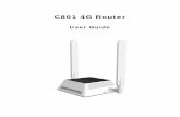 C801 4G Router - Parts and Functions ... Thank you for purchasing your new C801 4G Router! The following