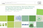 Improving Emergency Services with Oracle Spatial …...7.500.000 rows ambulance stations ca. 500 Network Analyst 15.000 locations txt-file x GB Oracle Database stored procedures SQL-Loader
