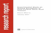 Experimental Study on System Reliability of Cold …...American Specification for Design of Cold-Formed Steel Structural Members 2016 Edition (AISI S100-16), which requires the tensile