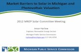 2012 MREP Solar Committee Meeting - Michigan...3. Online applications and permitting using templates 4. Cap fees 5. Adoption of Solar ABCs Expedited Building Permit Process • Led