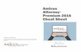 Amicus Attorney Premium 2016 Cheat Sheet - …...Amicus gives you the ability to quickly locate any information you need by organizing and storing all information relevant to a file