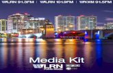 Media Kit - WLRNunderwriters.wlrn.org/_pdf/WLRNMediaKit.pdf · 1A — mon – Thursday & Friday (2 hours) Inspired by the First Amendment, 1A explores issues such as policy, politics,