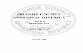 ORANGE COUNTY APPRAISAL DISTRICT · 2018-07-02 · Orange County Appraisal District contracts with Tyler Technologies, Inc. for appraisal administration software. OCAD employs the