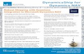 Robust Shipping with Seamless Integration to Microsoft ... · Robust Shipping with Seamless Integration to Microsoft Dynamics NAV A shipping solution that sets the bar high. DynamicsShip