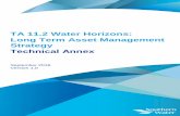 TA 11.2 Water Horizons: Long Term Asset …...2 TA 11.2 Water Horizons: Long Term Asset Management Strategy Technical Annex • Strong evidence that innovative approaches will deliver