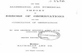 Airy, George Biddell (1801-1892). On the algebraical and ... · Airy, George Biddell (1801-1892). On the algebraical and numerical theory of errors of observations and the combination