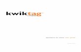 dynamics ax client user guide - kwiktag.com · KwikTag 4.6.5x MS Dynamics AX Embedded Client User Guide Proprietary & Confidential Page 5 GETTING STARTED The KwikTag AX embedded client