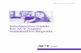 Interpretive Guide for ACT Aspire Summative Reportsdata.madisoncity.k12.al.us/documents/Public... · Interpretive Guide for ACT Aspire ... see ACT Aspire Technical Manual on Avocet.