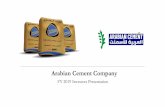 Arabian Cement Company€¦ · cement mill starts production ACC has started investing USD c.35mn in an energy program, aimed to shift its dependence on natural gas to other fuels