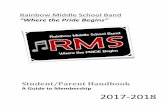 RMS Band Handbook 2017-2018 - theprideofsouthside.com€¦ · Alfred’s Essentials of Music Theory Book 2. These can be purchased from Mrs. Probst, at Gadsden Music, or online. THE