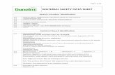 MATERIAL SAFETY DATA SHEET - dunelm · MATERIAL SAFETY DATA SHEET Section 1 Product Identification 1.1 Product Name : Regeneration frag diffuser Black tea and Patchouli 1.2 Chemical