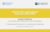 OECD-FAO Agricultural Outlook 2015-2024 - INAI - II Conferencia INAI - Holger Matthey.pdf · OECD-FAO Agricultural Outlook 2015-2024 Holger Matthey ... AFRICA AMERICAS ASIA EUROPE
