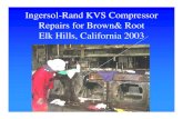 Ingersol-Rand KVS Compressor Repairs.ppt · completed and the compressor is ready to be reassembled. LOCK-N-STITCH Inc. 1015 S. Soderquist Rd Turlock, CA 95380 800-736-8261 209-632-2345
