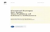 Central Europe for Sale: The Politics of China's Influence · 2018-04-10 · 3 Central Europe for Sale: The Politics of China's In fluence → In general, in Slovakia there is very