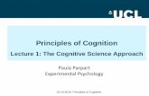 Principles of Cognition - Paula Parpart · Principles of Cognition Lecture 1: The Cognitive Science Approach 03.10.2016, Principles of Cognition Paula Parpart Experimental Psychology.