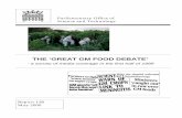 THE ‘GREAT GM FOOD DEBATE’ - UK Parliament · the Great GM Food Debate signalled the possibility of further difficulties in the path of ... describes the principal features of
