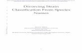 Divorcing Strain Classification From Species Names · 5 116 117 When thinking about bacterial taxonomy, one cannot set aside historical momentum 118 generated by the requirement of
