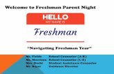 Welcome to Freshman Parent Night - Montclair High School · Ms. Fields 9th Grade School Counselor (A-K) 973-509-4100 xt.4815 cfields@montclair.k12.nj.us