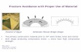 Fracture Avoidance with Proper Use of Material Concept of... · Fracture Avoidance with Proper Use of Material Pyramid of Egypt Schematic Roman Bridge Design • The primary construction