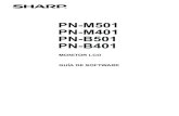 PN-M501 PN-M401 PN-B501 PN-B401 - Sharp DE SOFTWARE...¢  Digital Signage Software 4.7 (opcional). Para