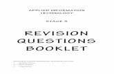 REVISION QUESTIONS BOOKLET - iiNetmembers.iinet.net.au/~blatch/resources/Revision... · In this section they generally allow 1 minute to answer each question and 1 mark per correct