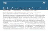 Engineering cancer microenvironments for in vitro 3-D ... · surrounding the tumor mass [1–5]. The native tumor microenvironment is composed of extracellular matrix (ECM), cell–cell