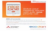 Solve your heating issues with just one phone call€¦ · is a service of the MELCloud App, the cloud-based solution for controlling Ecodan heating systems, either locally or remotely.