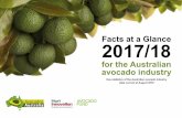 Facts at a Glance 2017/18 - Horticulture Innovation …...Facts at a Glance 2017/18 for the Australian avocado industry Key statistics of the Australian avocado industry Data current