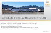 Distributed Energy Resources (DER) - Electricity Markets and … · 2020-01-06 · October 2, 2017 3 Introduction –what are Distributed Energy Resources (DER) California variety