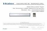 SERVICE MANUAL - Fisher & Paykel...The step-up capacitor supplies high-voltage electricity to the electrical components of the outdoor unit. Be sure to discharge the capacitor completely