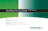 AN ANALYSIS OF DRUG THERAPY TAPERING GUIDELINESprium.com/wp-content/uploads/2017/03/PRIUM-Whitepaper-Analysis … · problematic when multiple drug therapy begins to generate bad