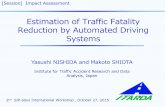 Estimation of Traffic Fatality Reduction by Automated ... · Estimation of Traffic Fatality Reduction by Automated Driving Systems 2nd SIP-adus International Workshop , October 27,
