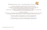 Holiday Resource List - San Bernardino Countyfiles.constantcontact.com/57593fb3601/363a377a-c...Holiday Resource List - San Bernardino County THIS IS A COMMUNITY EFFORT AND WE NEED