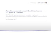 Fault current contribution from PPMS & HVDC · Fault current contribution from PPMS & HVDC ENTSO-E AISBL • Avenue de Cortenbergh 100 • 1000 Brussels • Belgium • Tel + 32 2